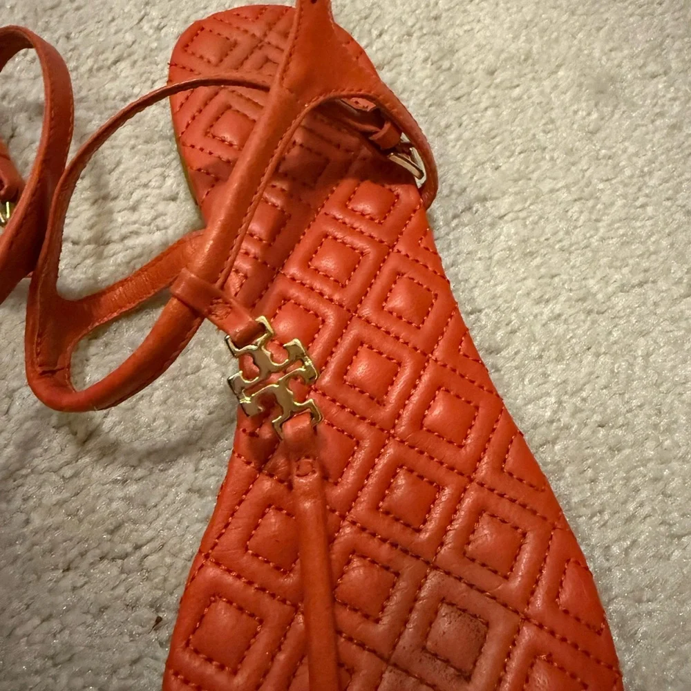 Tory Burch Orange Sandals - Picture 3 of 6